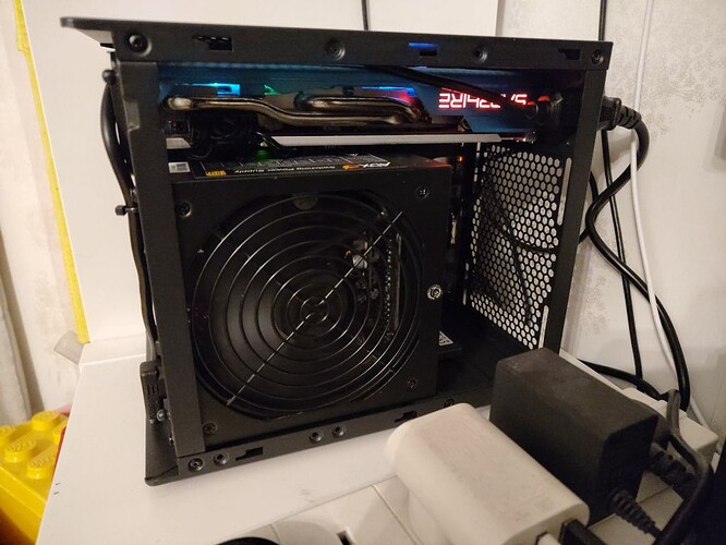 It's a fairly tight fit inside the case, but it all fitted in!